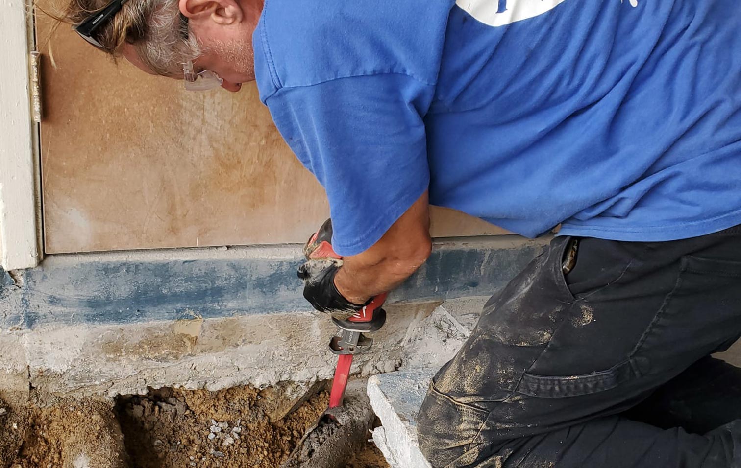 image of sewer line repair by waialae plumbing